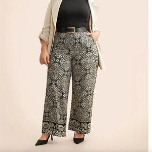 Bloomchic Mid Rise Boho Print Pocket Pants - Size 18-20/2X - NWT